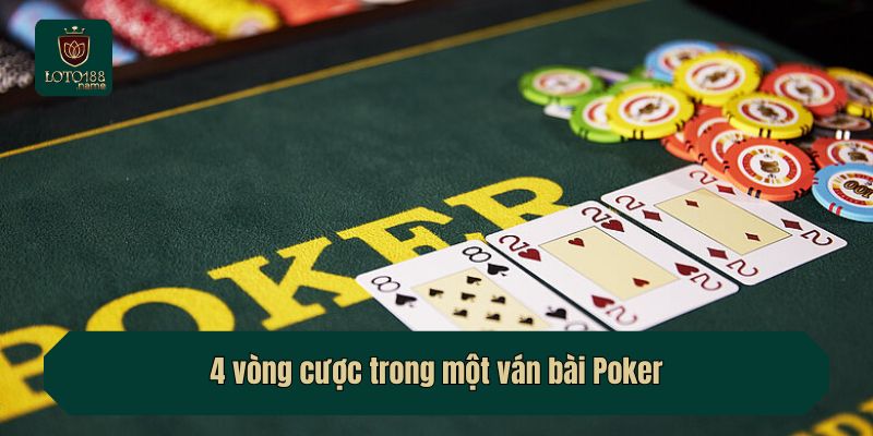 4 vòng cược trong một ván bài Poker